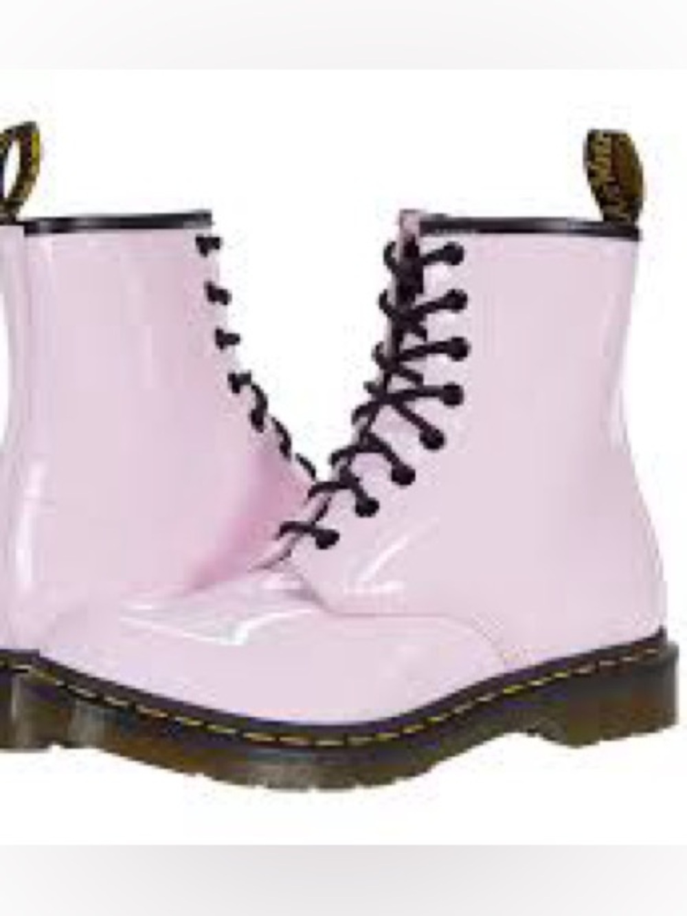 Dr Doc Martens 26425 Pink Black Boots Barbie Patent Leather Women